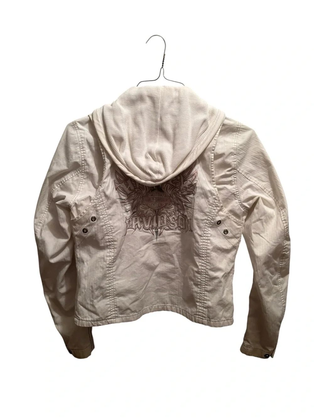 Harley Davidson Jacket Womens S Logo Hooded